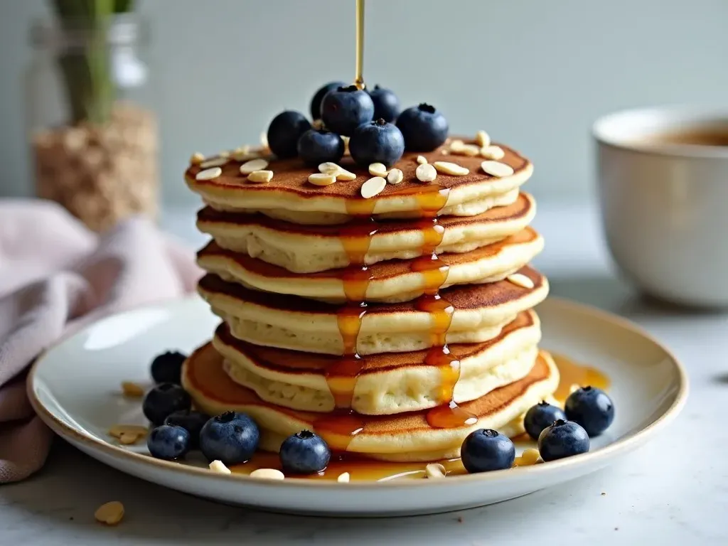 Blueberry Almond Pancakes