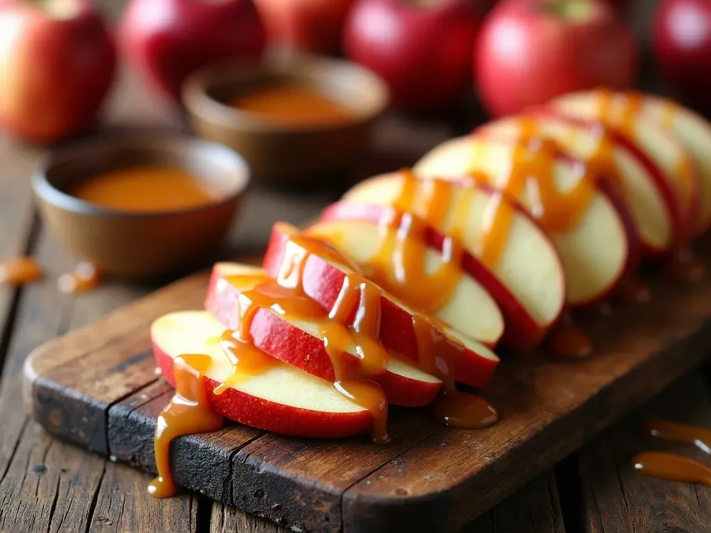 Caramel Apple Slices