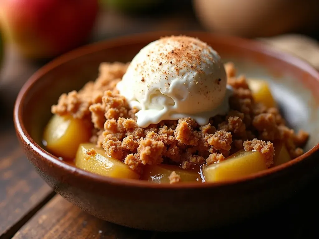 Cinnamon Apple Crisp Serving