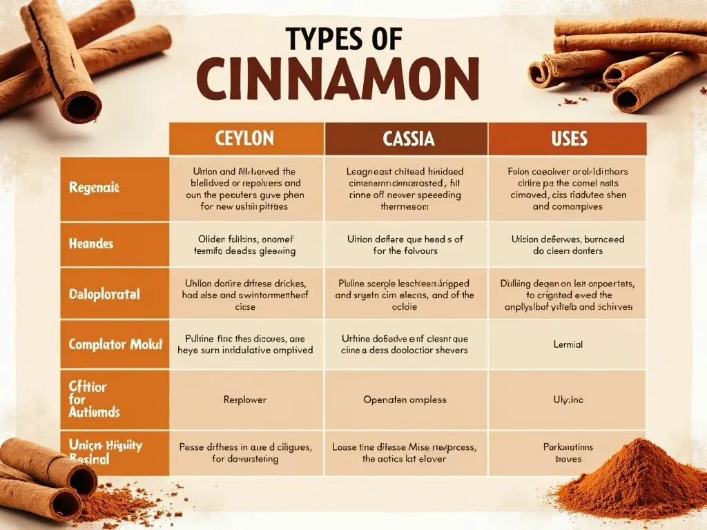 Cinnamon Comparison Table