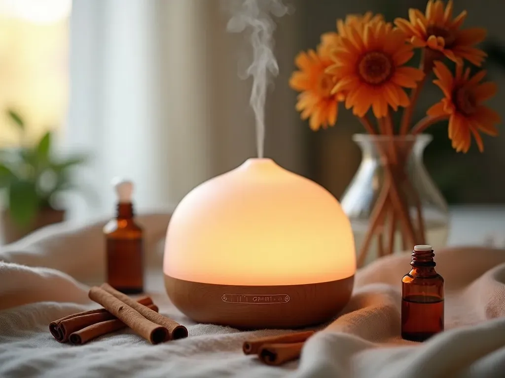 Cinnamon Essential Oil Diffuser Setup