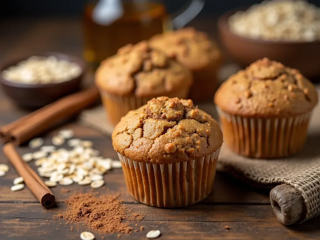 Cinnamon Oatmeal Muffins