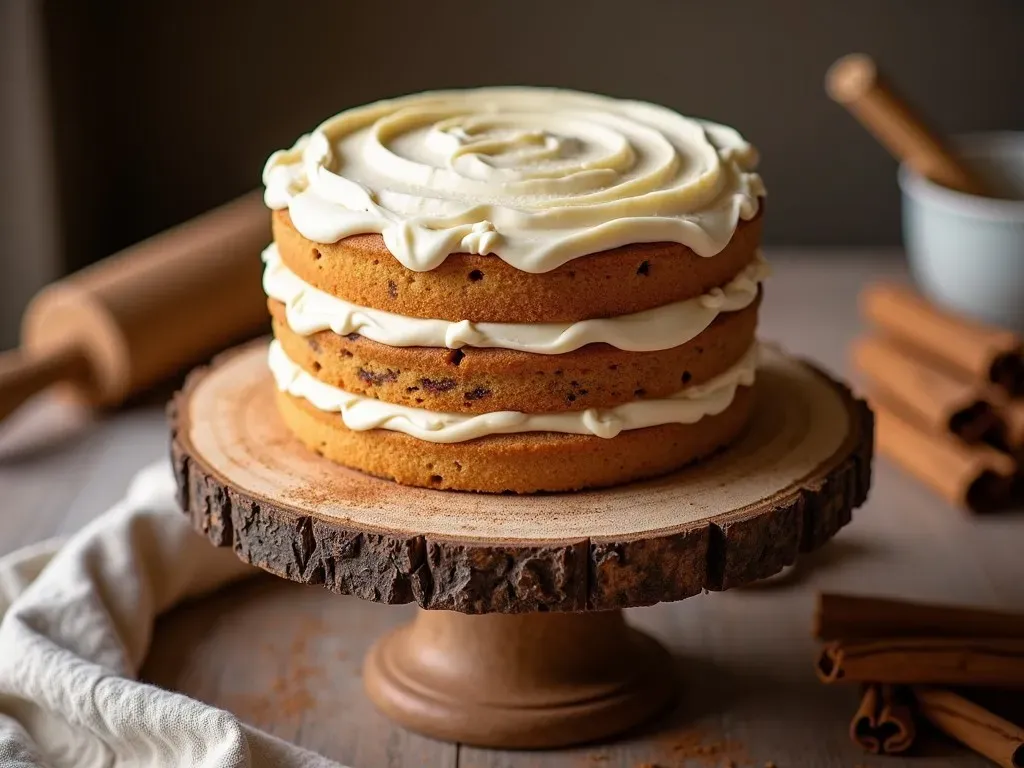 Cinnamon Roll Layer Cake