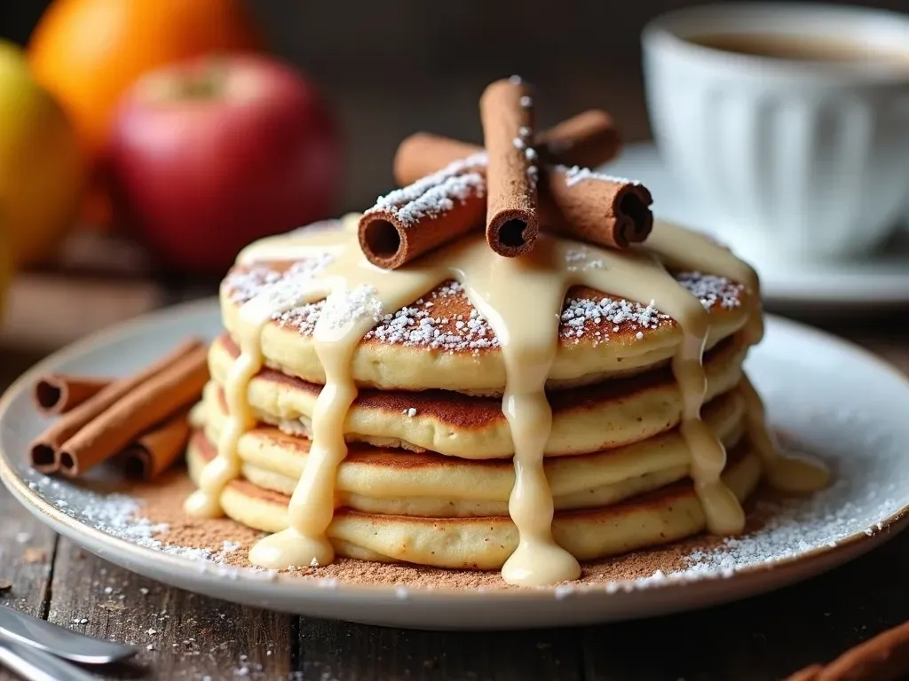 Cinnamon Roll Pancakes