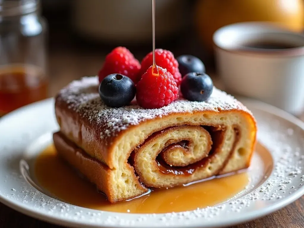 Cinnamon Roll Stuffed French Toast