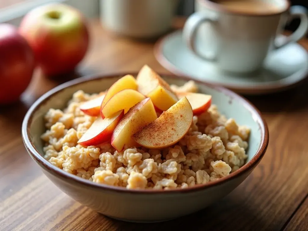 Microwave Apple Cinnamon Oatmeal