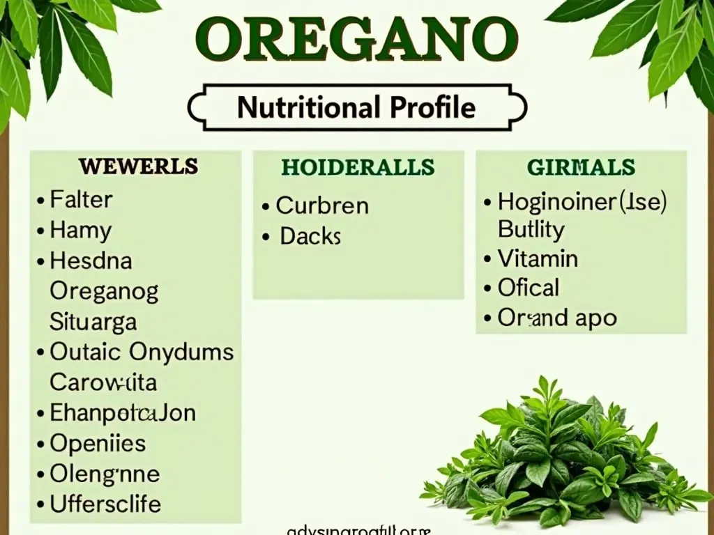 Oregano Nutritional Profile