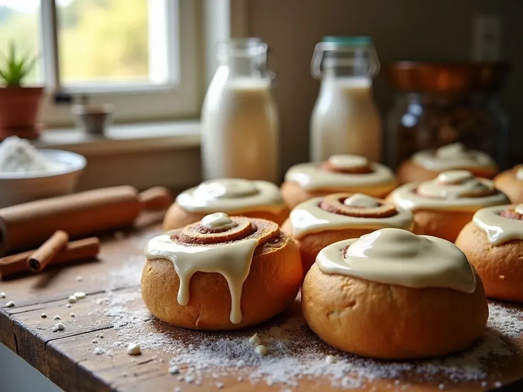 Sallys Frosted Cinnamon Rolls