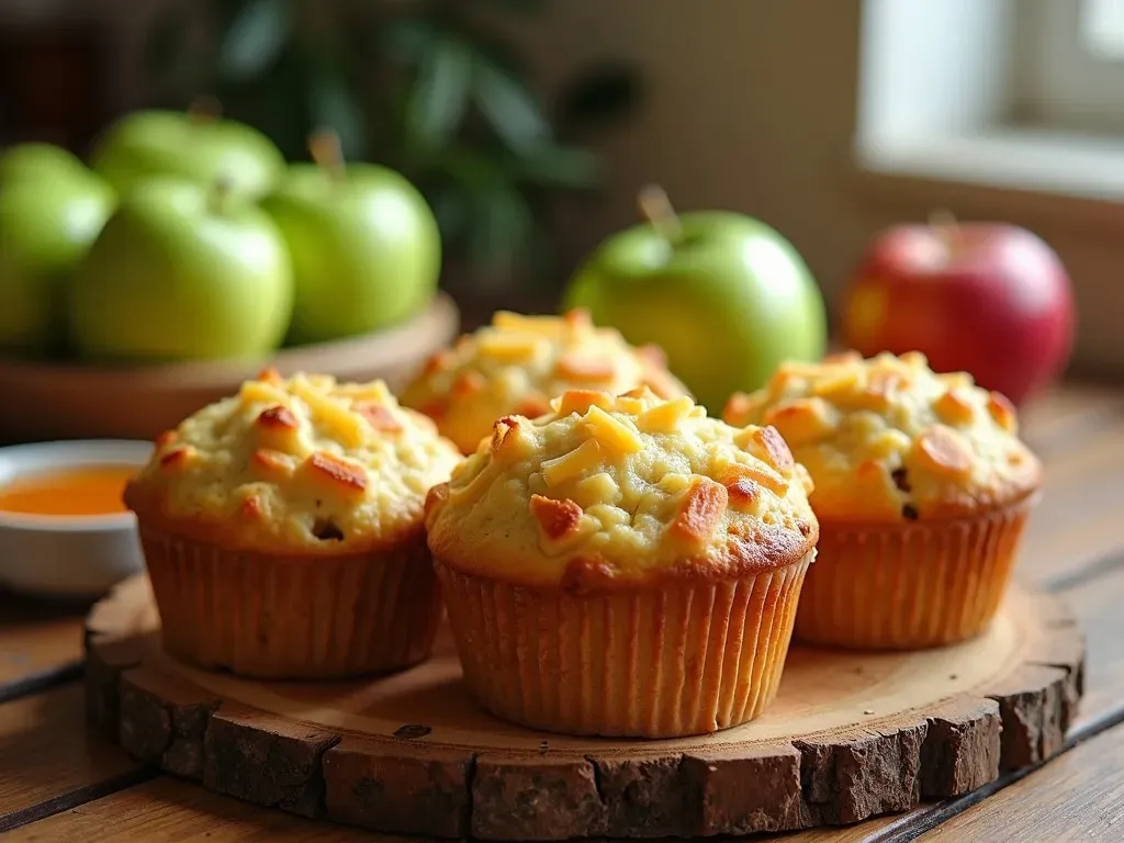 Savory Apple and Cheddar Muffins