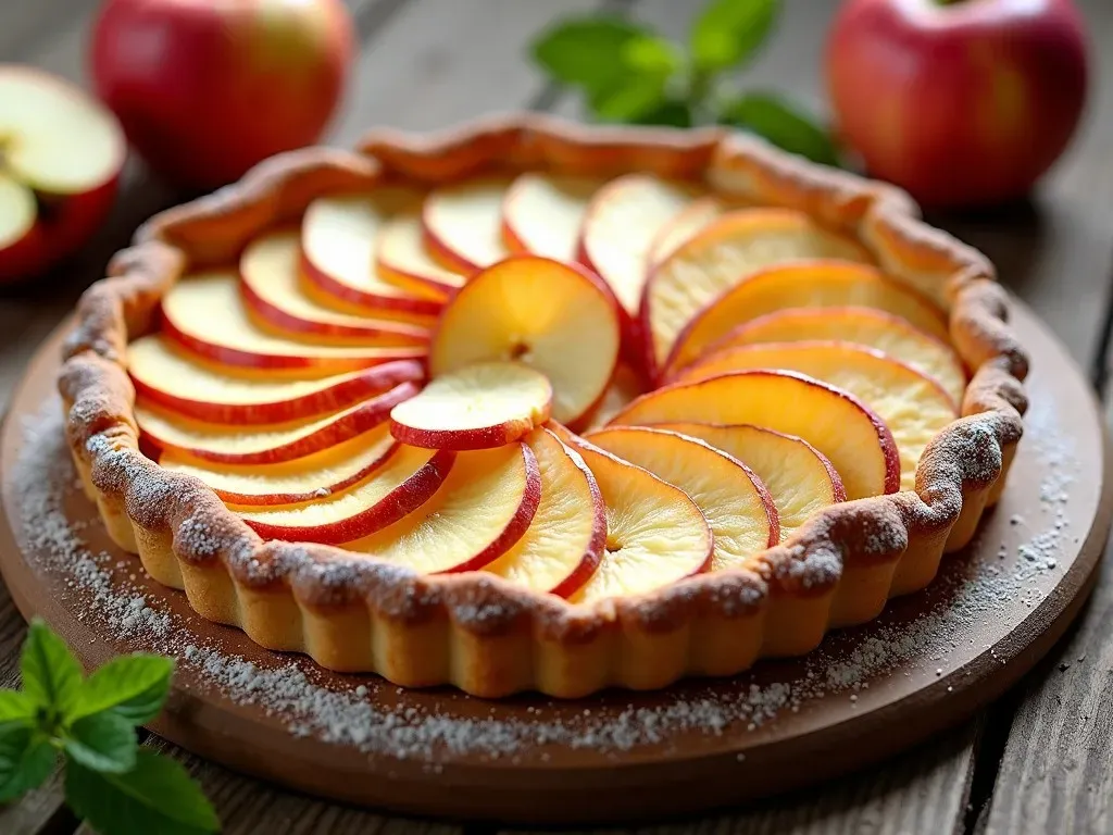 Sliced Apple Tart